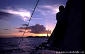 Sunset sail st john us virgin islands