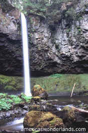big creek falls - gifford pinchot national forest washington
