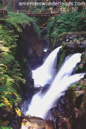 sol duc falls olympic national park washington state